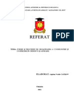 Referat Tema 6 Forme Şi Procedee de Organizarea A Coordonării Şi Cooperării În Ofensivă Şi Apărare Catisov V
