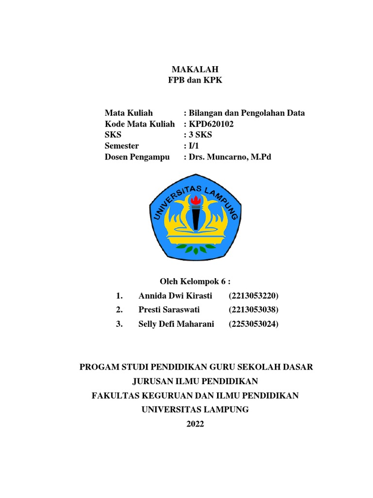 Matematika FPB Dan KPK | PDF