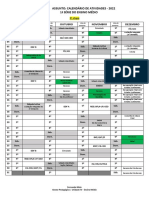 CALENDÁRIO DE ATIVIDADES - 1 Série - 3 Etapa