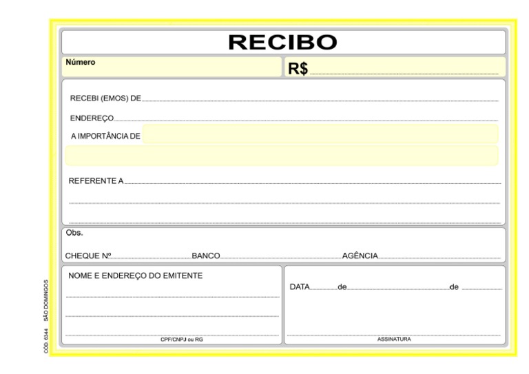 Recibo Modelo 2 | PDF
