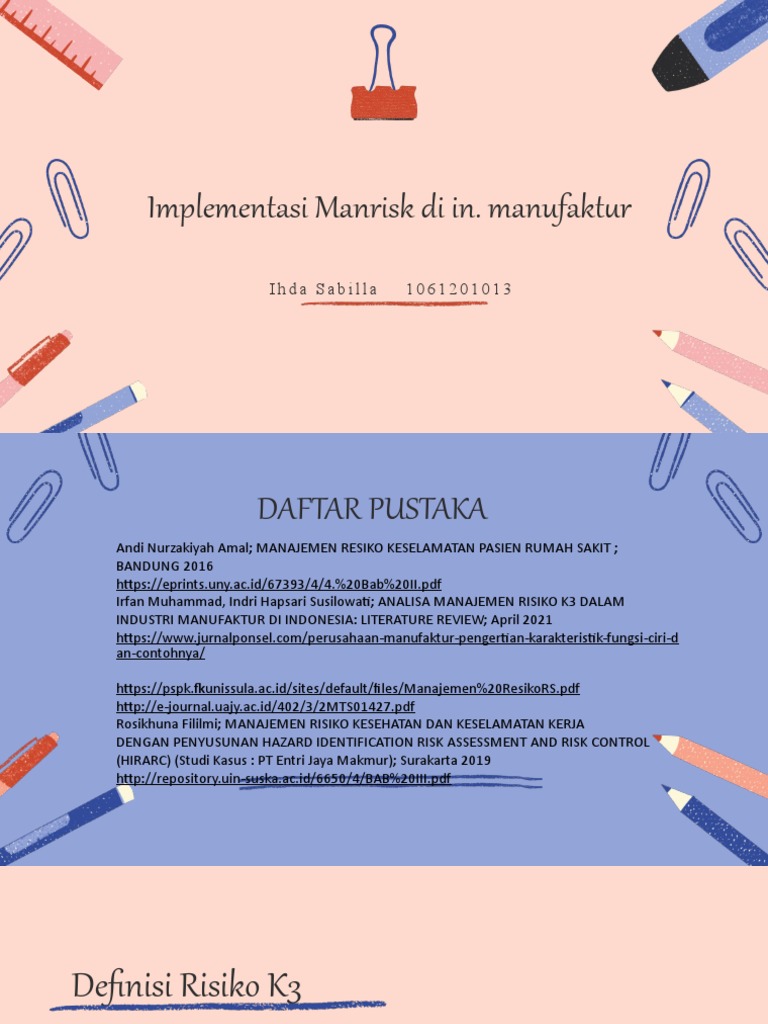 Manajemen Risiko di Industri Manufaktur | PDF | Bisnis | Komputer