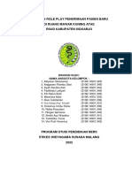 Laporan Role Play Penerimaan Pasien Baru Di Ruang Mawar Kuning Atas