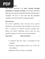 Find - S Algorithm