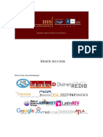 Revista IHS. Antiguos Jesuitas en Iberoamérica Indice general 2013 2020 pdf