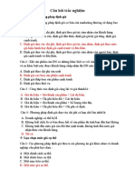 Câu hỏi trắc nghiệm lựa chọn pp định giá và mức giá cụ thể