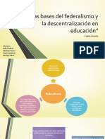 Las Bases Del Federalismo y La Descentralización