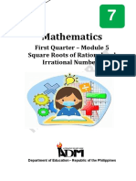 Mathematics7 q1 Mod5 Square Roots of Rational and Irrational Numbers V5