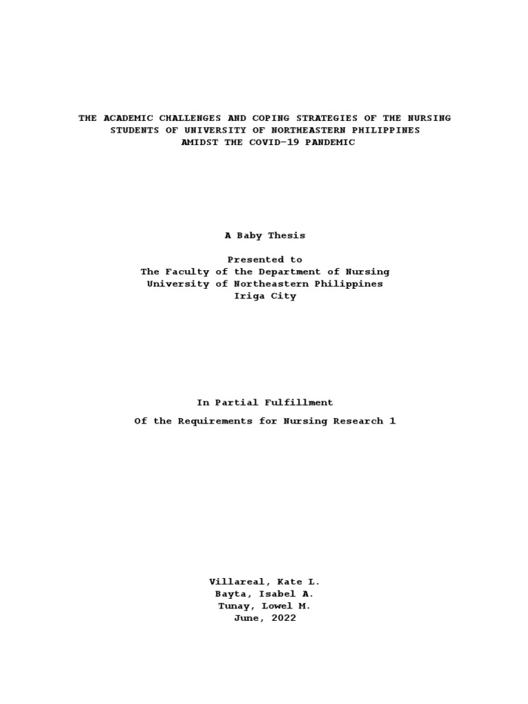 Academic Challenges And Coping Strategies