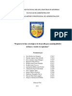 Propuesta de ejes estratégicos para municipalidades en Apurímac