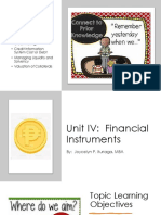 6 - Unit IV - Financial Intruments
