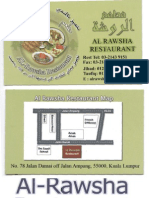 Menu Restoran Al-Rawsha, Jalan Damai, KL