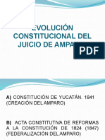 Antecedentes Historicos, Nacimiento y Evolución Del Juicio de Amparo