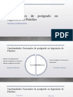 Oportunidades de Postgrado en Ingeniería en Petróleo