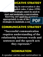 Communicative Strategy