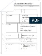 Chapter 15 - Straight Line Graphs-Paper 2 Marking Scheme