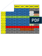 Horario de 10mo