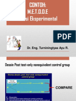 Contoh Quasi Eksperimental