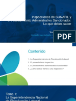 04 Inspecciones de SUNAFIL y procedimiento administrativo sancionador