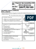 Devoir de Contrôle N°2 Lycée pilote - SVT - 2ème Sciences (2013-2014) Mr ezzeddini mohamed