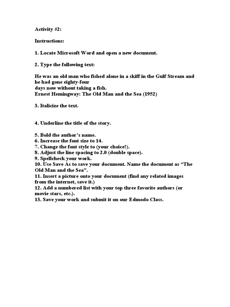 Activity | PDF