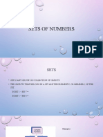Sets of Numbers