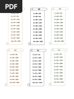 Multiplication Table of 8 to 100 | PDF