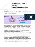 Transportation in Animals and Plants PA2