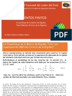 Elementos Finitos - Ensamblaje de la Matriz de Rigidez Total por Superposición