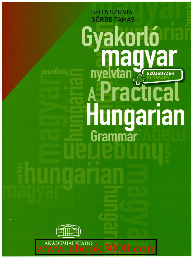A Practical Hungarian Grammar With Glossary (S. Szita) PDF