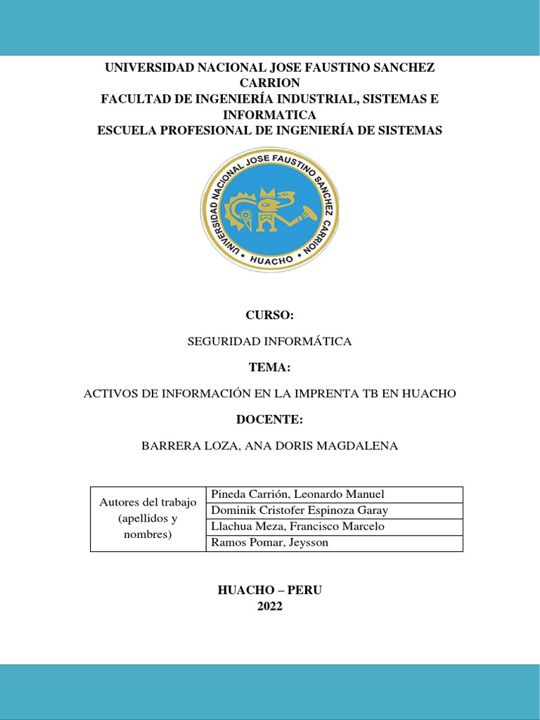 Inventario de Activos Seguridad Informàtica | PDF | Business | Innovación