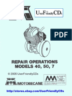Motobecane Models 40,50,7 Service Manual CD