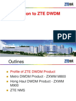 Introduction To Zte DWDM Jakes4t3t201516omszte Dwdmzte Corporation ZXWM