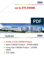 Introduction to ZTE DWDM Products and Technologies