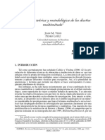 Verd y López (2008) - La eficiencia teórica y metodológica de los diseños multimétodo