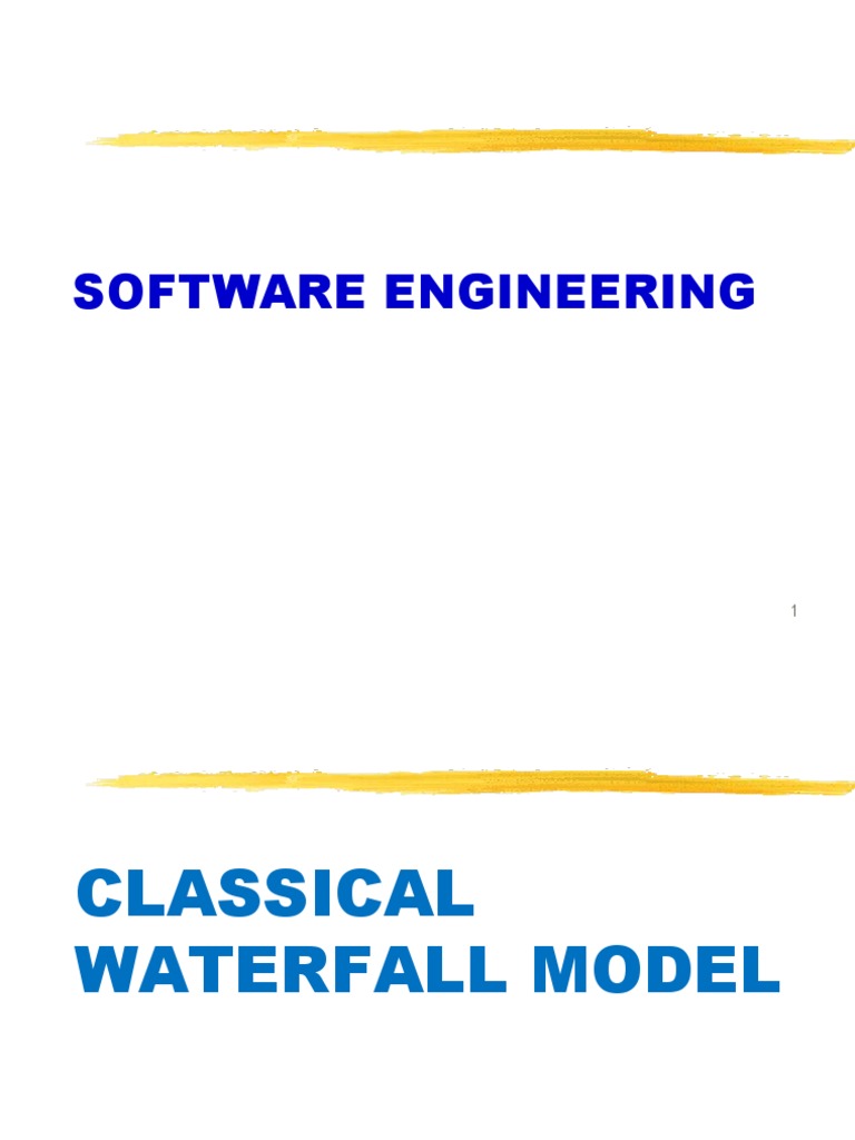 Classical Waterfall Model Software Engineering Guide PDF Software