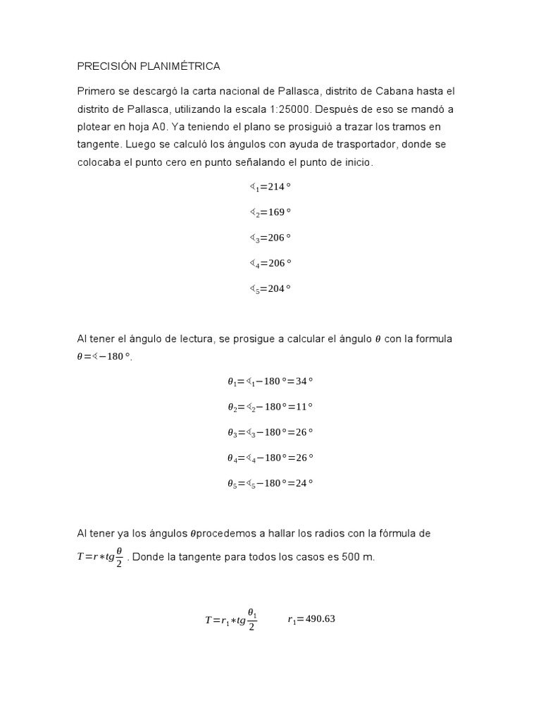 PRECISIÓN PLANIMÉTRICA | PDF | Geometría | Matemática Elemental