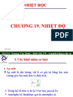 CHƯƠNG 19. Nhiệt độ