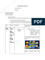 LESSON PLAN - DYSGRAPHIA (SOLAR SYSTEM) - (Calungsod, Canillo, Canumay)