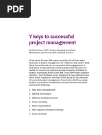 7 Keys To Successful PM - IBM