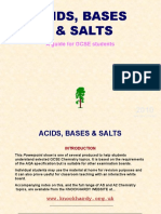 GCSE Guide to Acids, Bases and Salts