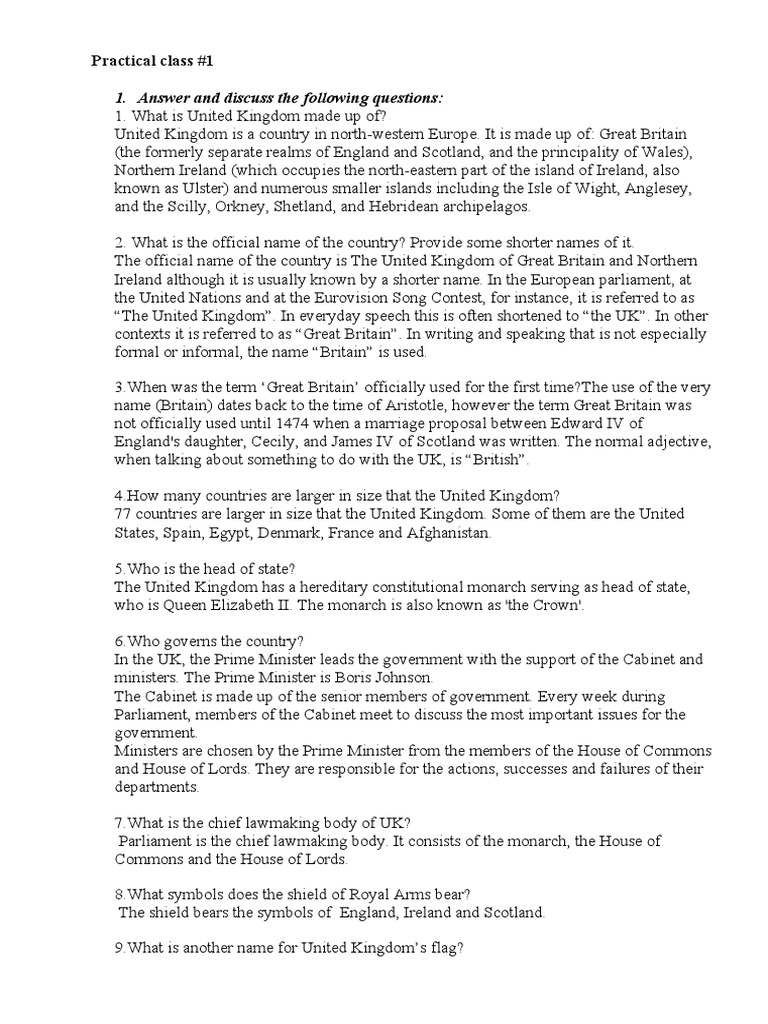 Practical Class 1 Gb Pdf London United Kingdom