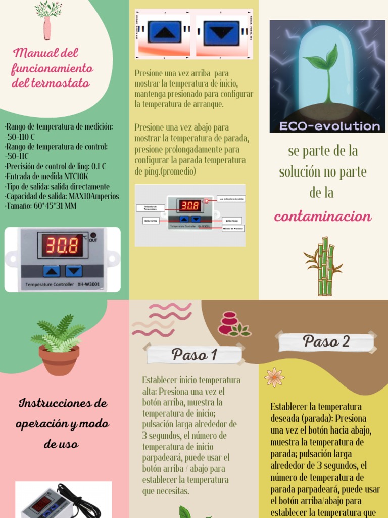 Manual del Termostato Carrier EW-181H | PDF | Temperatura