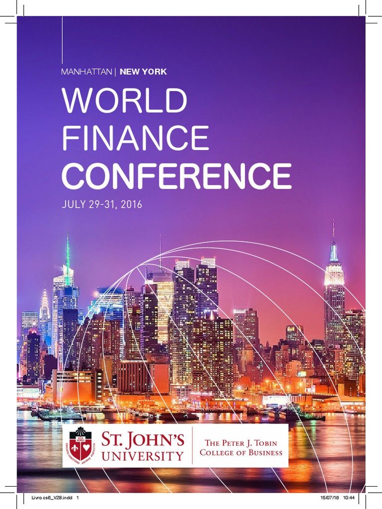 World Finance Conference NYC 2016 | PDF | University | Economies