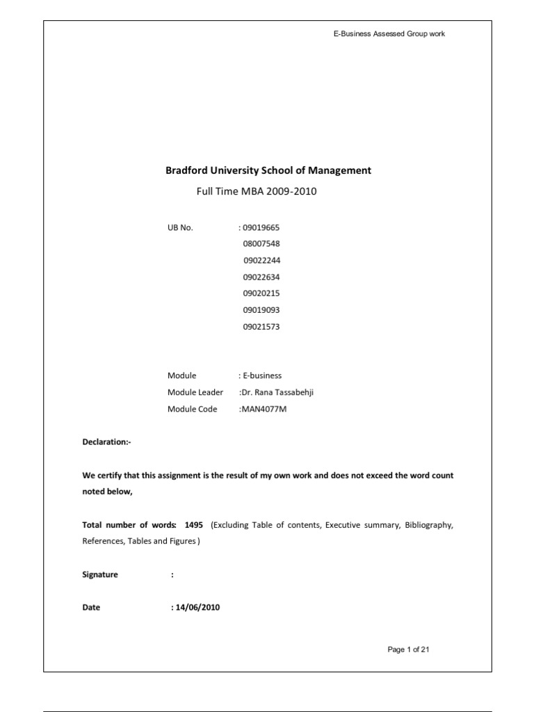 E-Business Group Work (B Grade) | PDF | Sales | Brand