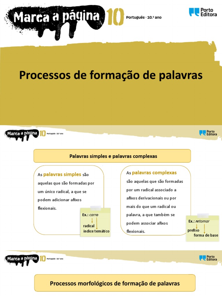 Formação de Palavras em Português | PDF | Palavra | Linguística