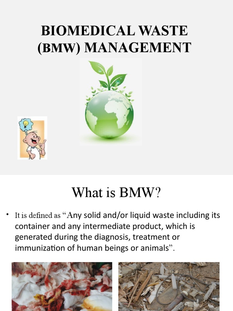Biomedical Waste Management PDF Medical Specialties Health Sciences