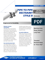 pf132b - Ductile Iron Pipe To Pipe Style B Restraint Product Sheet