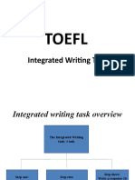 TOEFL Class 1 - Writing Skill (Integrated Tasks)