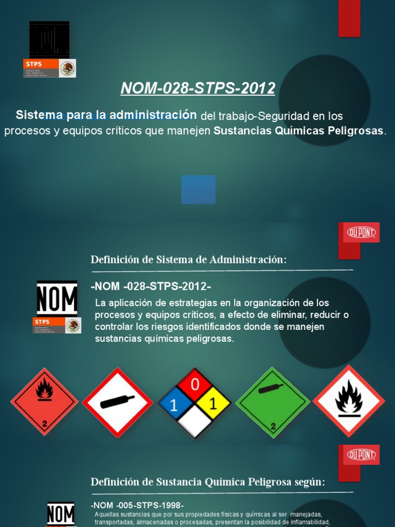 Seguridad en Procesos Químicos STPS 028 | PDF | Petróleo | Toxicidad