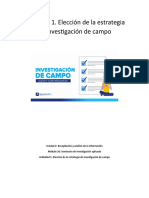 Actividad 1. Elección de La Estrategia de Investigación de Campo